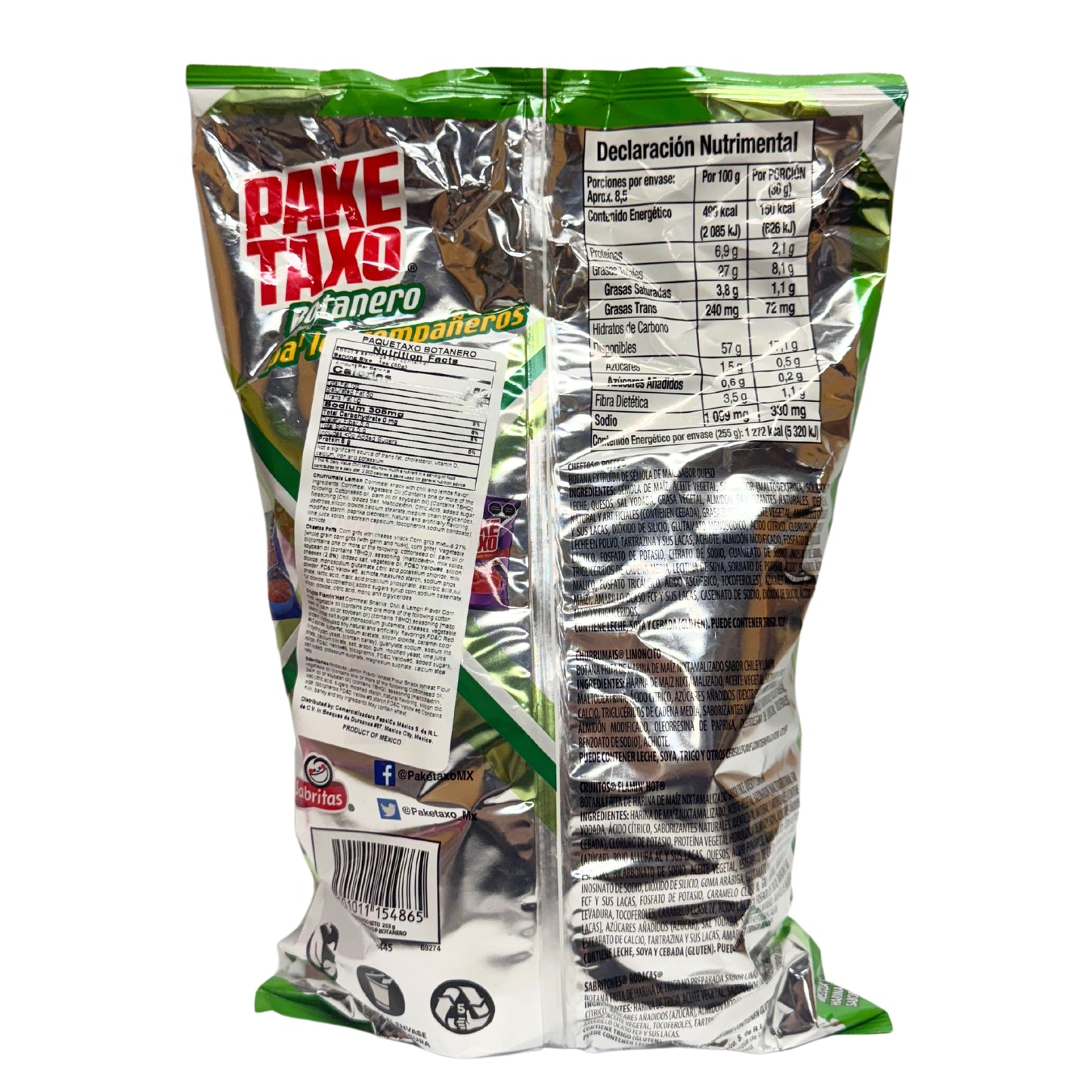 Sabritas - Pake Taxo Botanero 255g