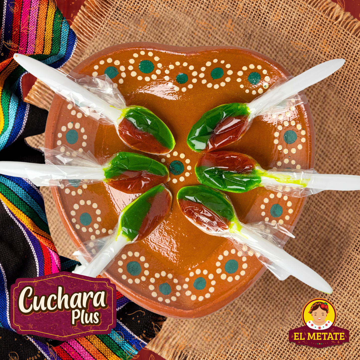 El Metate - Cucharas 3 Pack (Tamarindo, Mango, Sandia)