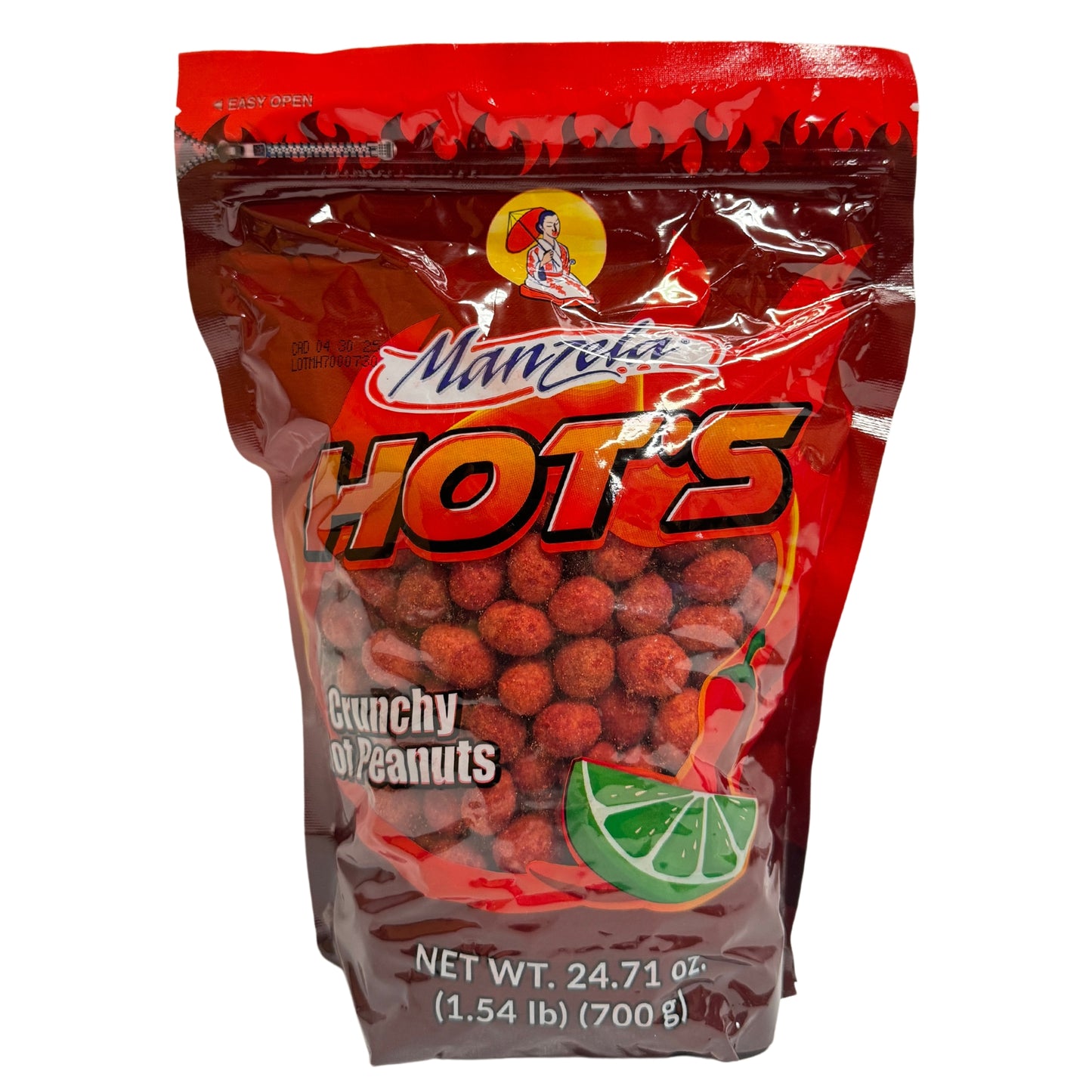 Manzela - Hot's Crunchy Hot Peanuts 1.5lb