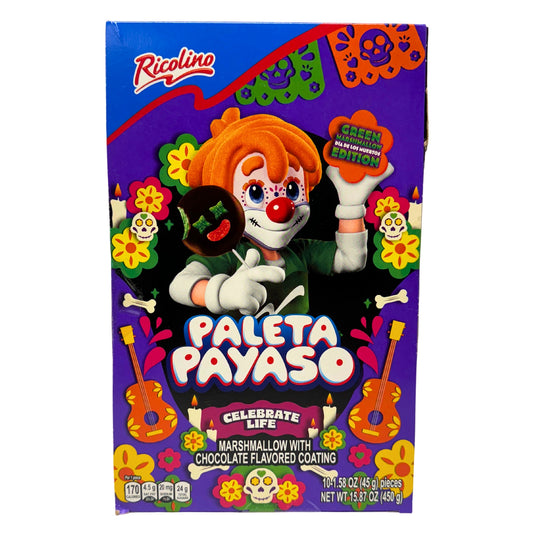 Ricolino - Paleta Payaso Dia de los Muertos 10pz