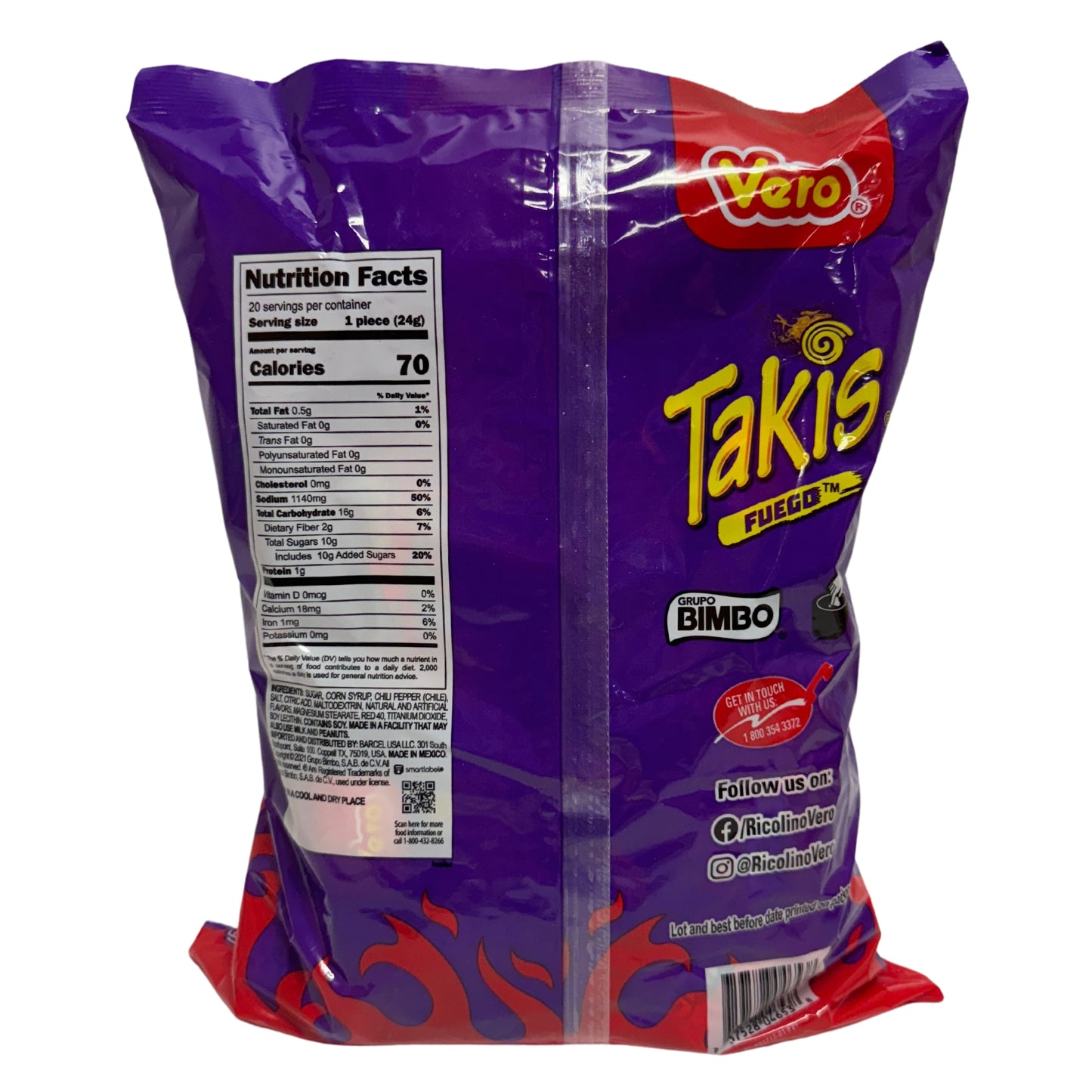 Takis - Lollipops Fuego 1lb