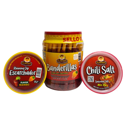 El Metate - Mini Banderilla - Escarchador - Chili Salt Pack