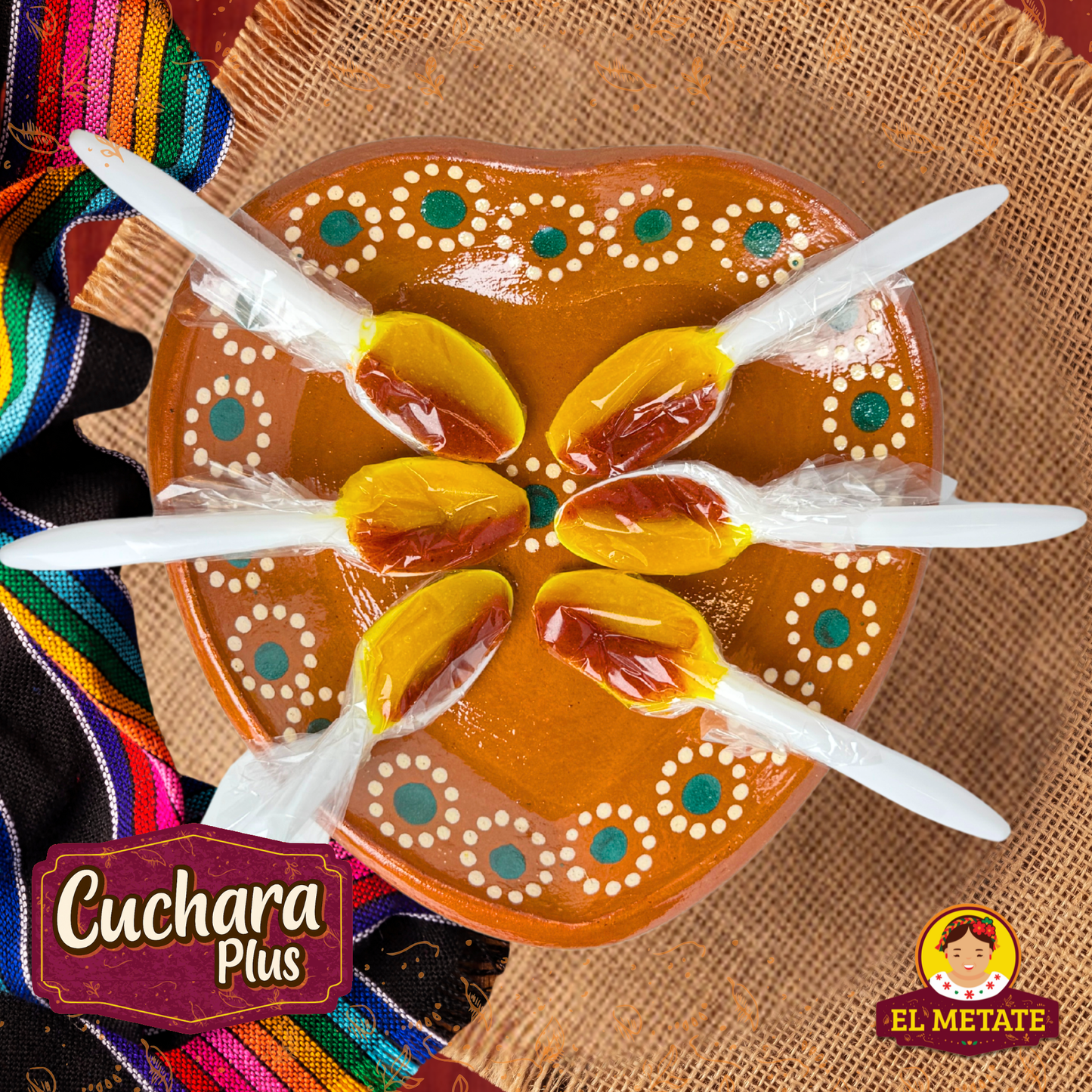 El Metate - Cucharas 3 Pack (Tamarindo, Mango, Sandia)