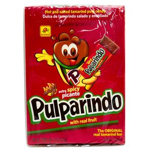 Pulparindo Extra Spicy Tamarind Candy - Hot and Salted Extra Spicy Tamarind Pulp Candy