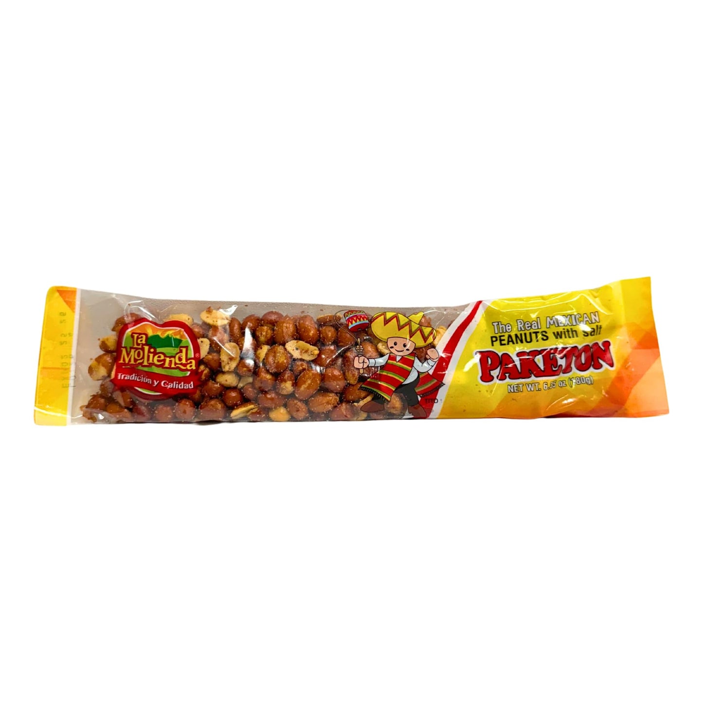 La Molienda - Paketon Salted Peanut Snack 6.35oz (180g) - 10 Pack