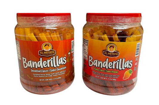 El Metate - Mini Banderillas Tamarindo/Tamarind and Mango 2 Pack