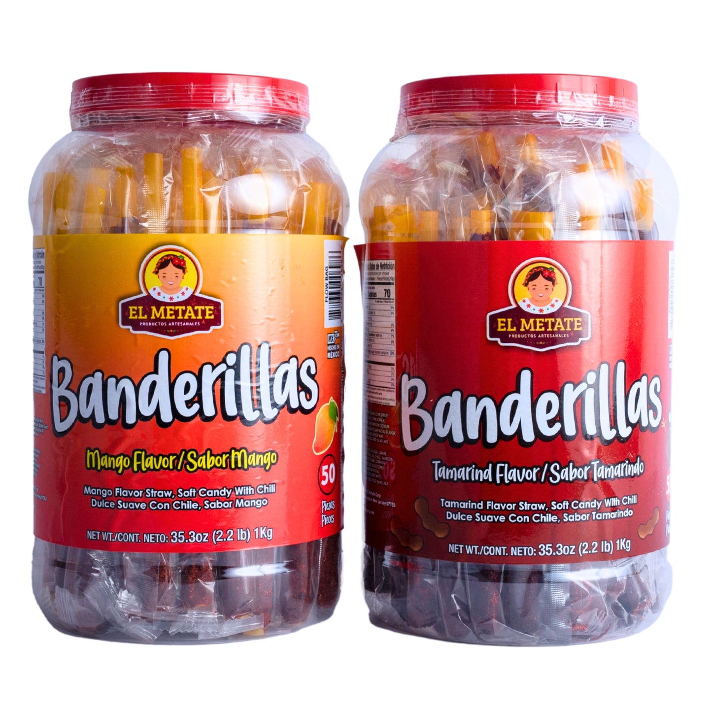 El Metate Banderilla Mango and Tamarind 2 Pack