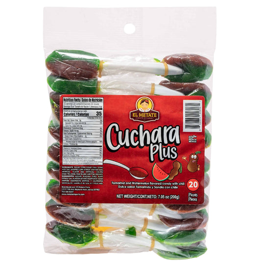 El Metate Cuchara Plus Sandia y Tamarindo 20pz