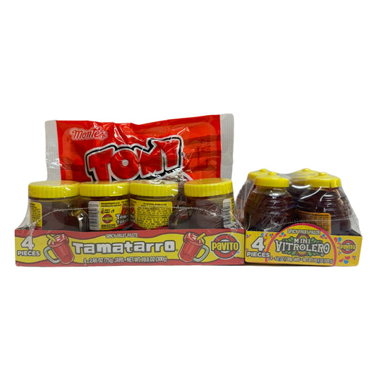 Dulce Pack - Dulce Tomy, Mini Vitrolero Tamarindo, Tamatarro