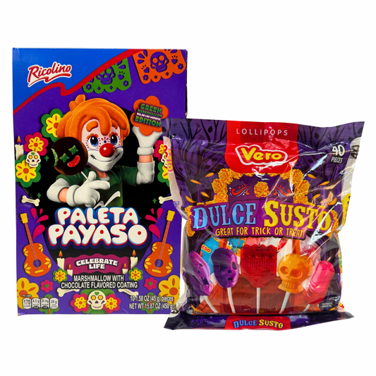 Paleta Payaso y Dulce Susto Día de los Muertos Pack