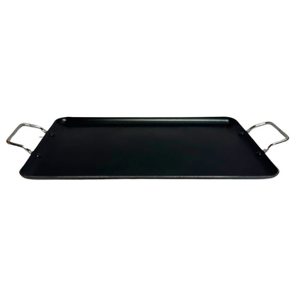 Plancha Antiadherente de Aluminio Doble Quemador