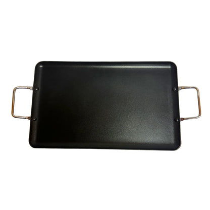 Plancha Antiadherente de Aluminio Doble Quemador