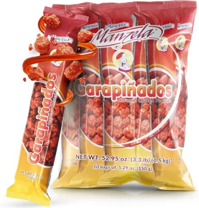 Manzela Garapinado Candy Covered Peanuts C/6x10pz/150gr